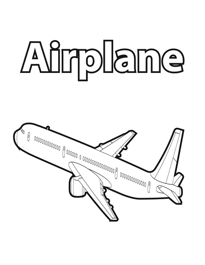 ぬりえページ: 飛行機 (交通機関) #134976 - 無料の印刷可能なぬりえページ