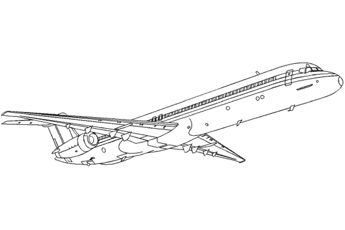 ぬりえページ: 飛行機 (交通機関) #135005 - 無料の印刷可能なぬりえページ