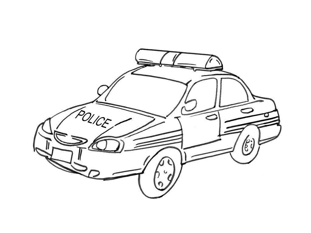 ぬりえページ: 警察車両 (交通機関) #142944 - 無料の印刷可能なぬりえページ