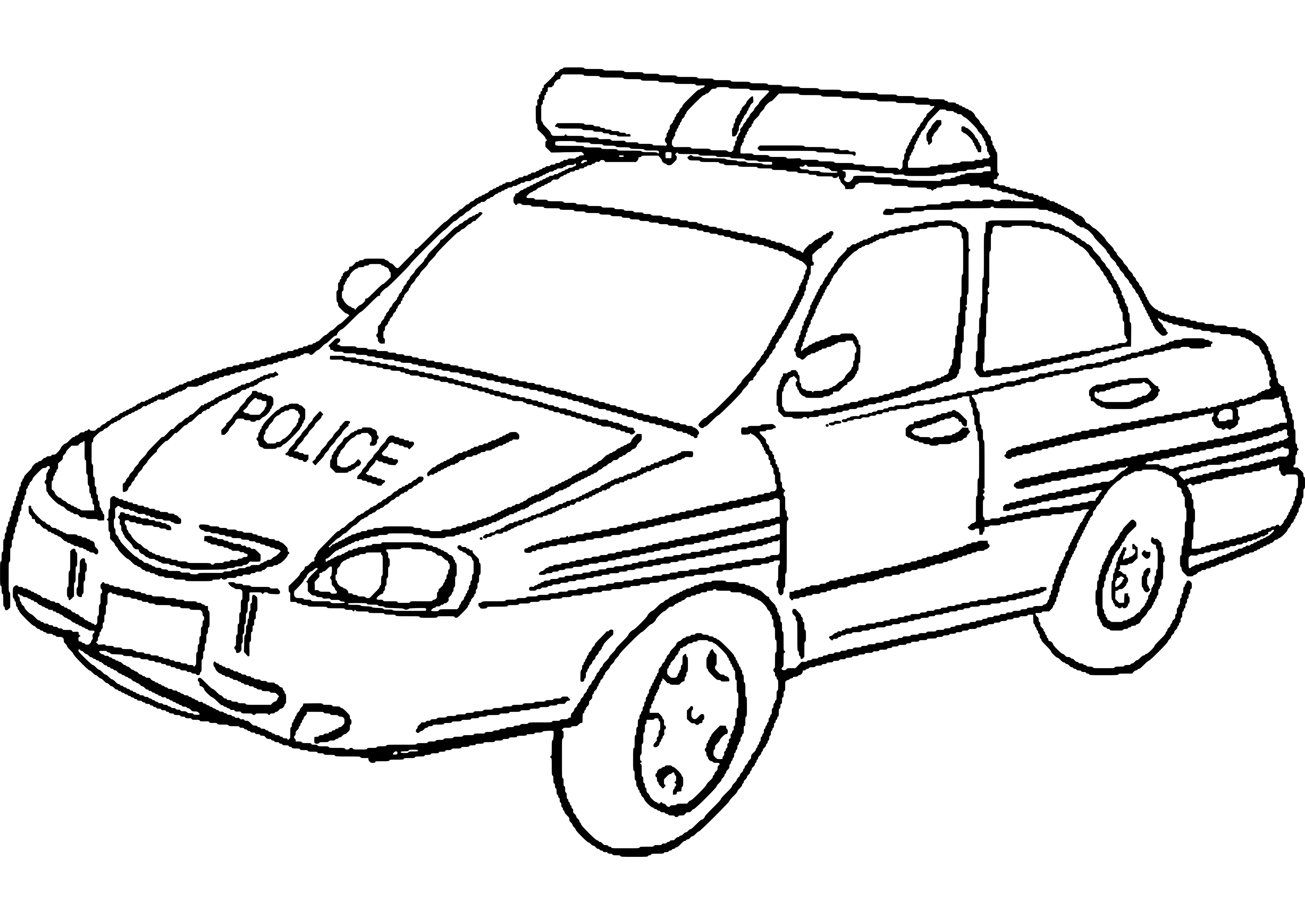 ぬりえページ: 警察車両 (交通機関) #142949 - 無料の印刷可能なぬりえページ