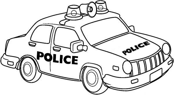 ぬりえページ: 警察車両 (交通機関) #143035 - 無料の印刷可能なぬりえページ