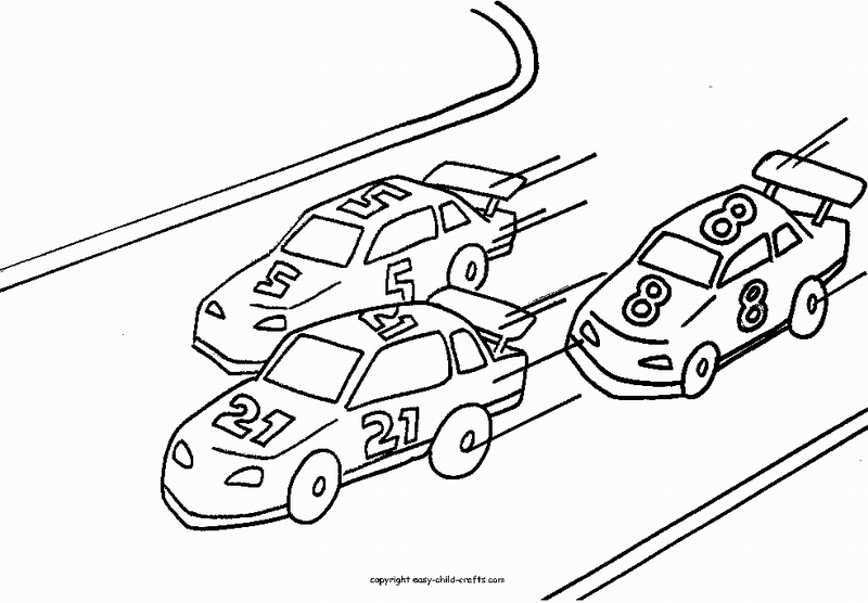 ぬりえページ: レースカー (交通機関) #138840 - 無料の印刷可能なぬりえページ