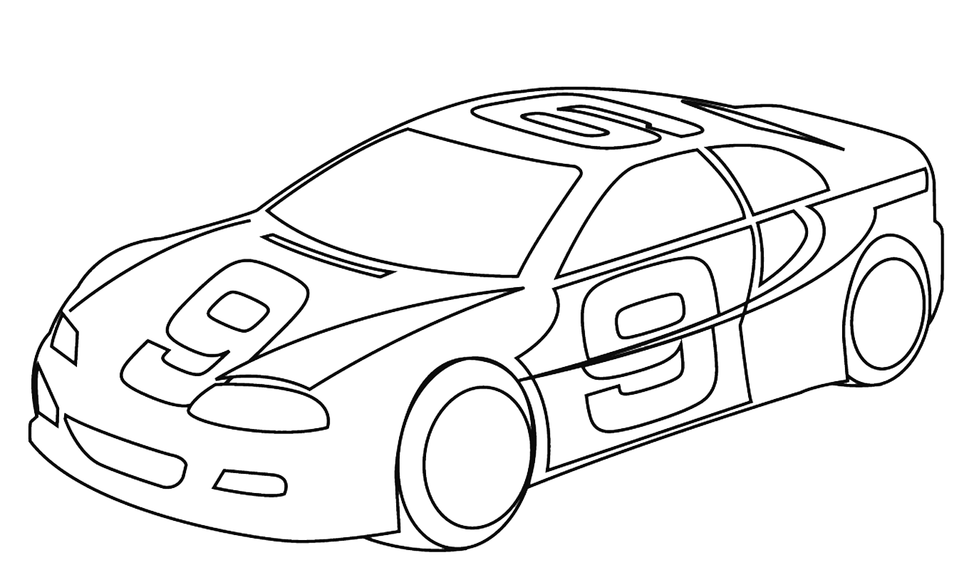 ぬりえページ: レースカー (交通機関) #138847 - 無料の印刷可能なぬりえページ