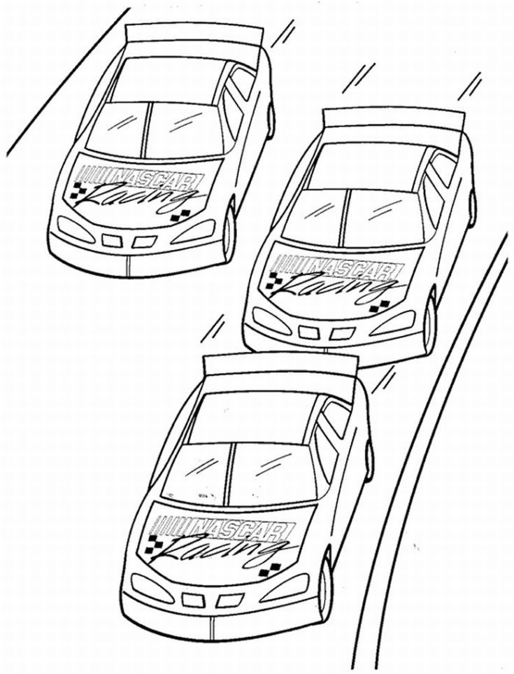 ぬりえページ: レースカー (交通機関) #138948 - 無料の印刷可能なぬりえページ