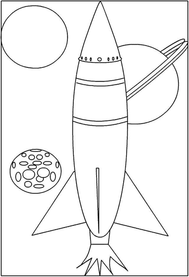 ぬりえページ: ロケット (交通機関) #140057 - 無料の印刷可能なぬりえページ