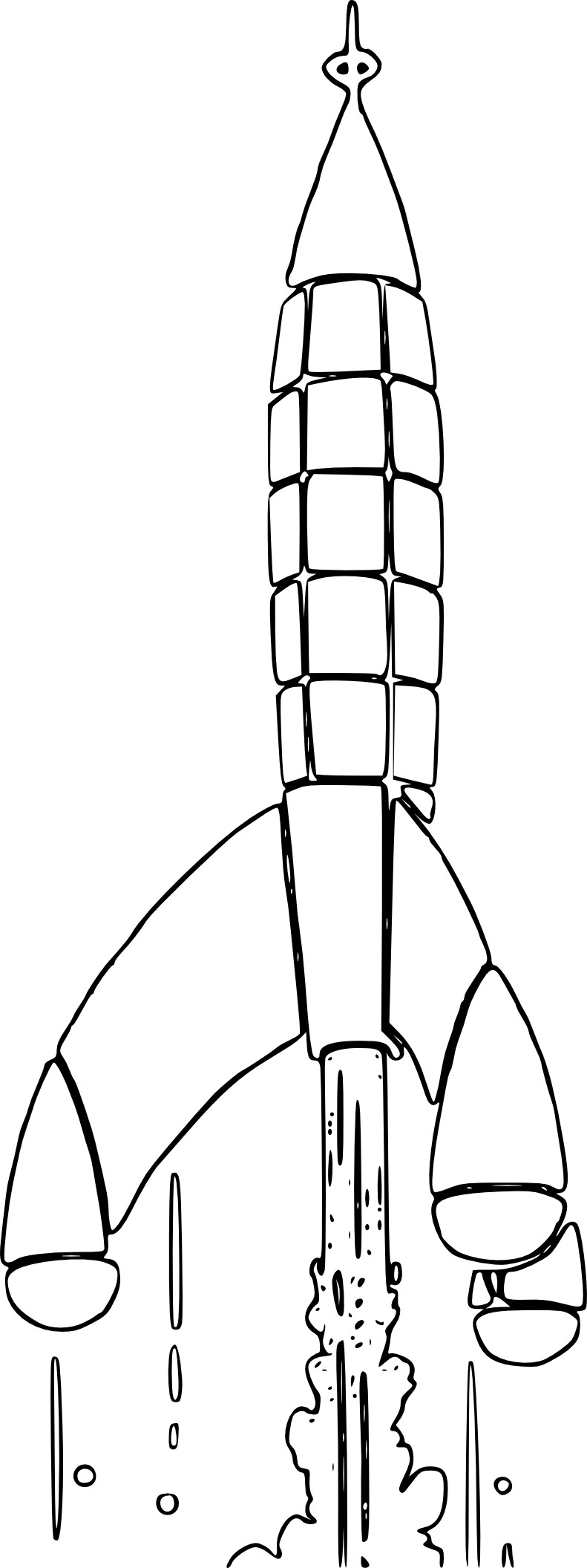 ぬりえページ: ロケット (交通機関) #140064 - 無料の印刷可能なぬりえページ