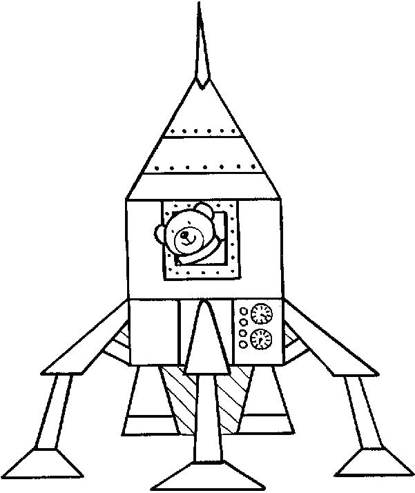 ぬりえページ: ロケット (交通機関) #140074 - 無料の印刷可能なぬりえページ