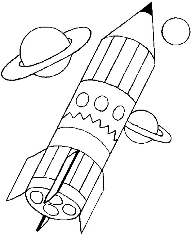 ぬりえページ: ロケット (交通機関) #140075 - 無料の印刷可能なぬりえページ