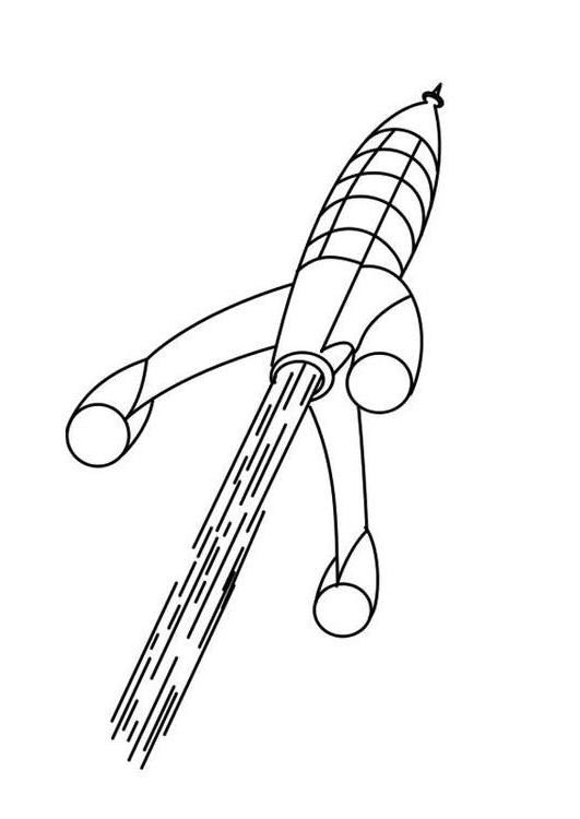 ぬりえページ: ロケット (交通機関) #140082 - 無料の印刷可能なぬりえページ