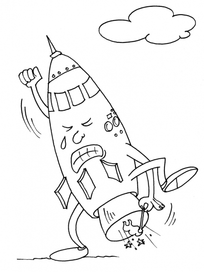 ぬりえページ: ロケット (交通機関) #140104 - 無料の印刷可能なぬりえページ