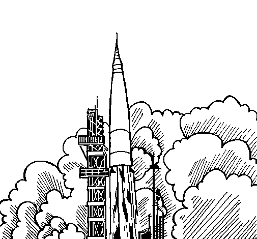 ぬりえページ: ロケット (交通機関) #140151 - 無料の印刷可能なぬりえページ