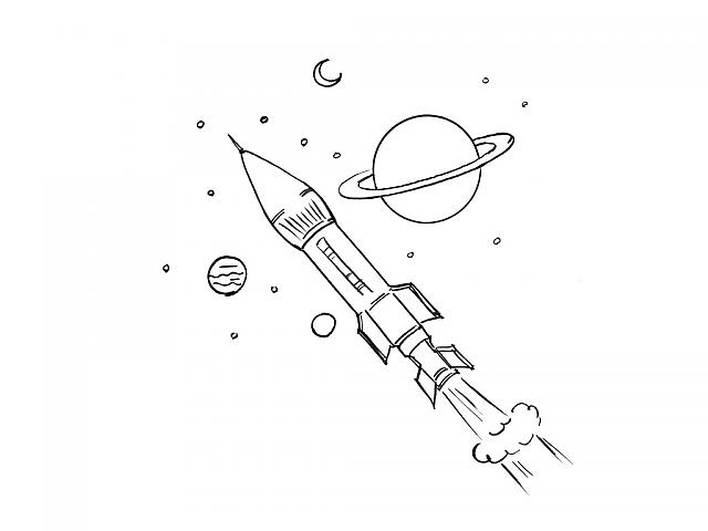 ぬりえページ: ロケット (交通機関) #140160 - 無料の印刷可能なぬりえページ