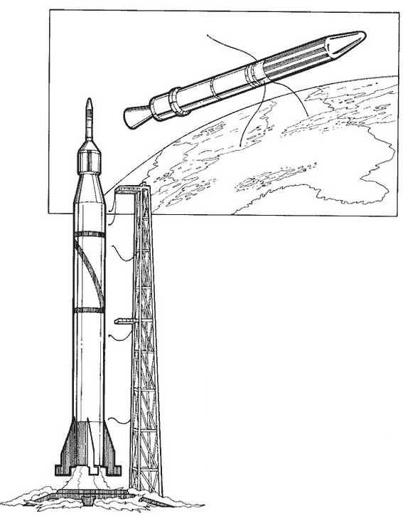 ぬりえページ: ロケット (交通機関) #140184 - 無料の印刷可能なぬりえページ