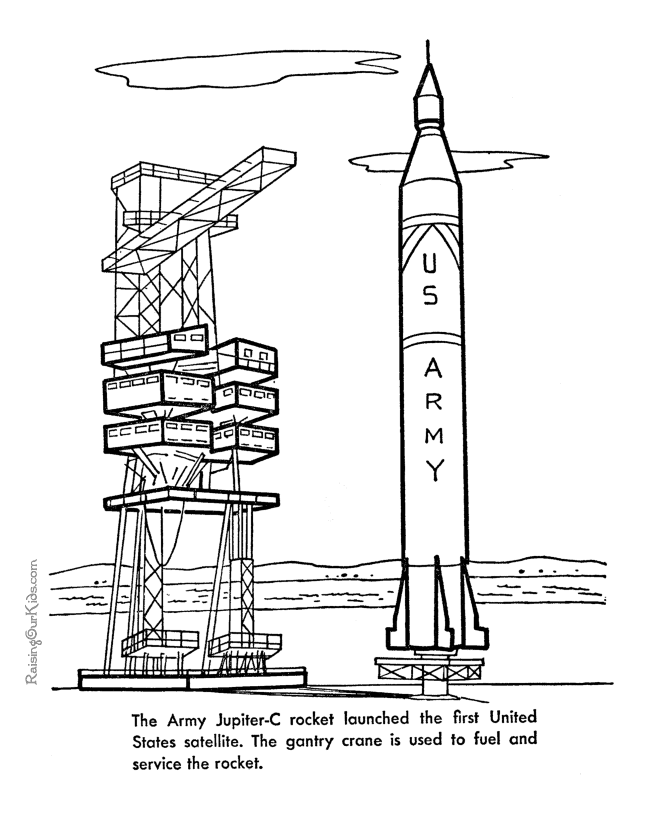 ぬりえページ: ロケット (交通機関) #140290 - 無料の印刷可能なぬりえページ