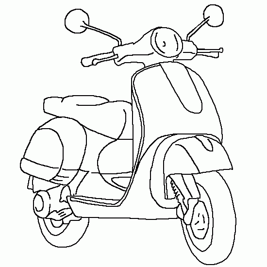 ぬりえページ: オートバイ (交通機関) #139533 - 無料の印刷可能なぬりえページ