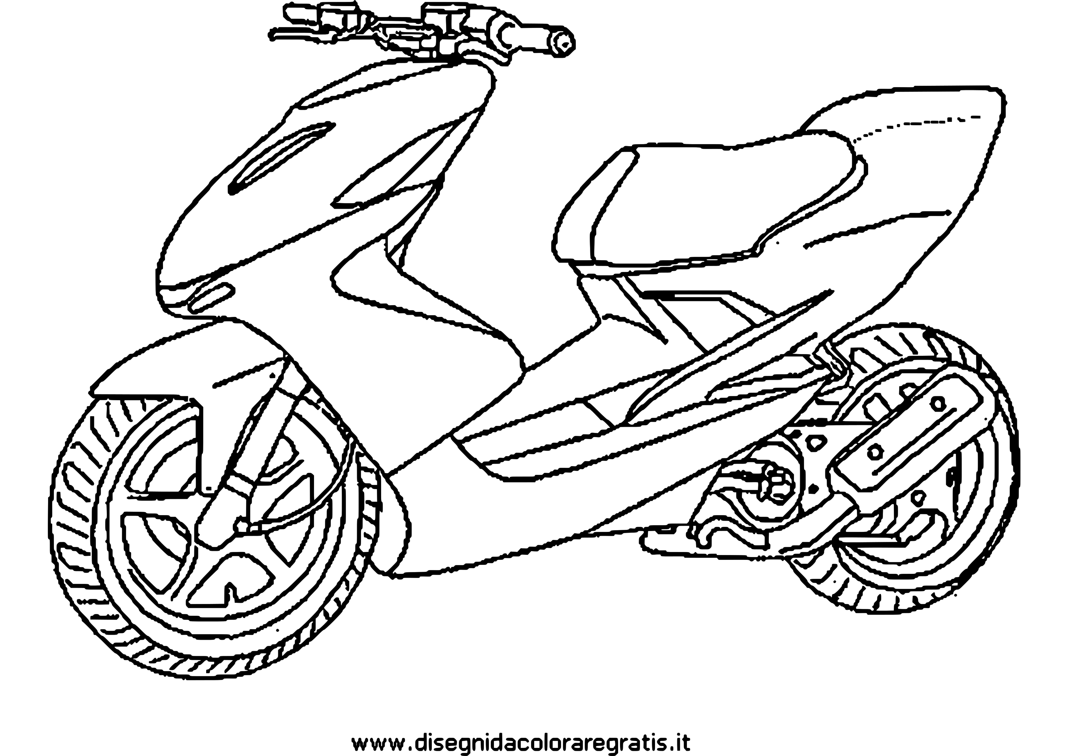 ぬりえページ: オートバイ (交通機関) #139536 - 無料の印刷可能なぬりえページ