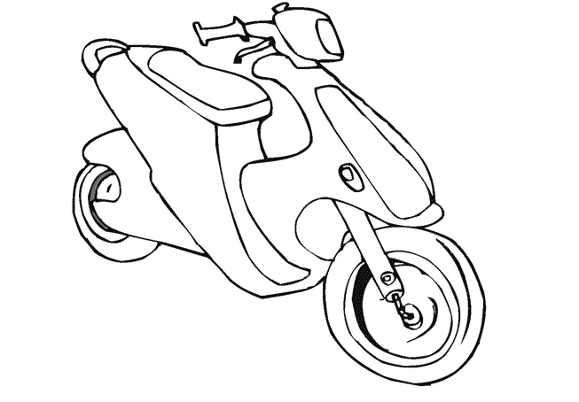 ぬりえページ: オートバイ (交通機関) #139539 - 無料の印刷可能なぬりえページ