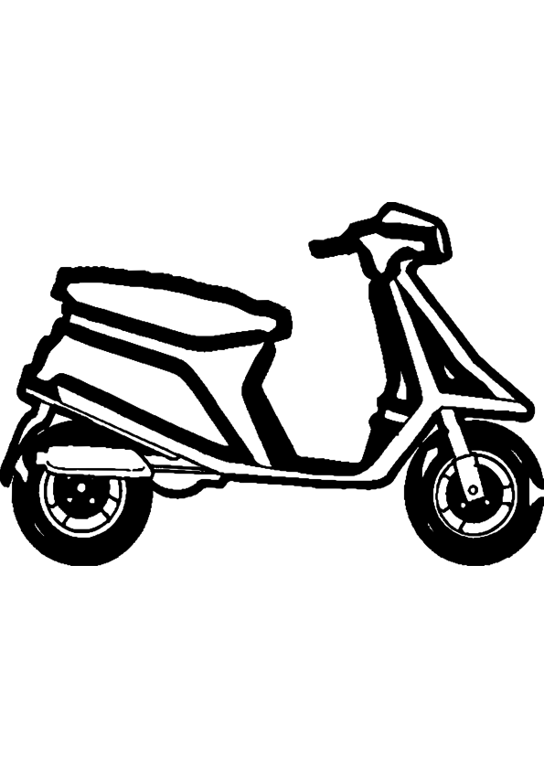 ぬりえページ: オートバイ (交通機関) #139546 - 無料の印刷可能なぬりえページ