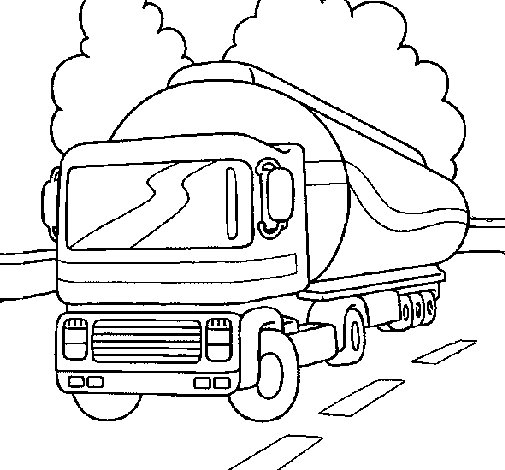 ぬりえページ: セミトレーラー (交通機関) #146808 - 無料の印刷可能なぬりえページ