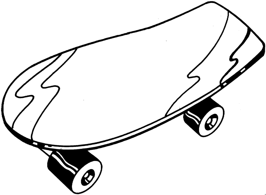 ぬりえページ: スケートボード / スケボー (交通機関) #139308 - 無料の印刷可能なぬりえページ