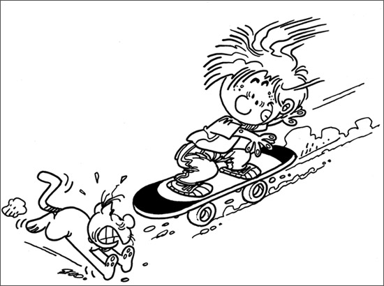 ぬりえページ: スケートボード / スケボー (交通機関) #139312 - 無料の印刷可能なぬりえページ