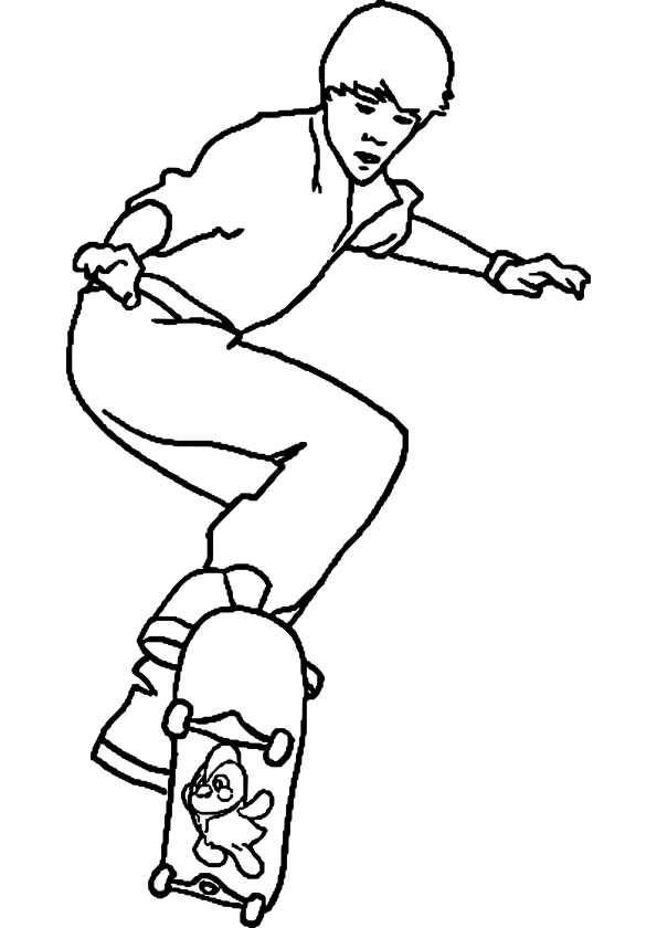 ぬりえページ: スケートボード / スケボー (交通機関) #139323 - 無料の印刷可能なぬりえページ
