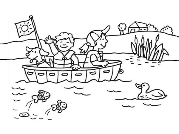 ぬりえページ: カヌー・手漕ぎボート (交通機関) #142322 - 無料の印刷可能なぬりえページ