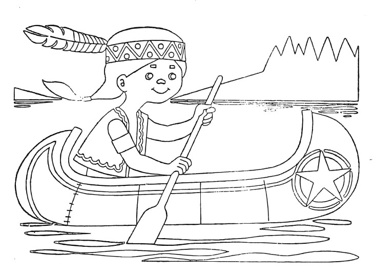 ぬりえページ: カヌー・手漕ぎボート (交通機関) #142336 - 無料の印刷可能なぬりえページ