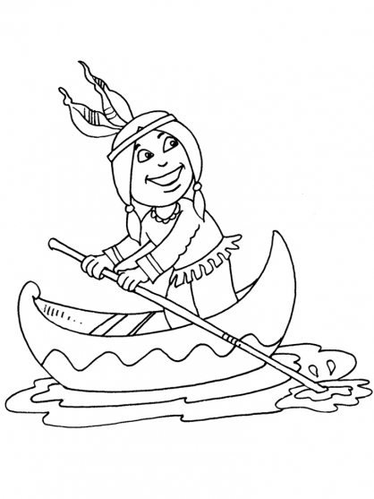 ぬりえページ: カヌー・手漕ぎボート (交通機関) #142360 - 無料の印刷可能なぬりえページ