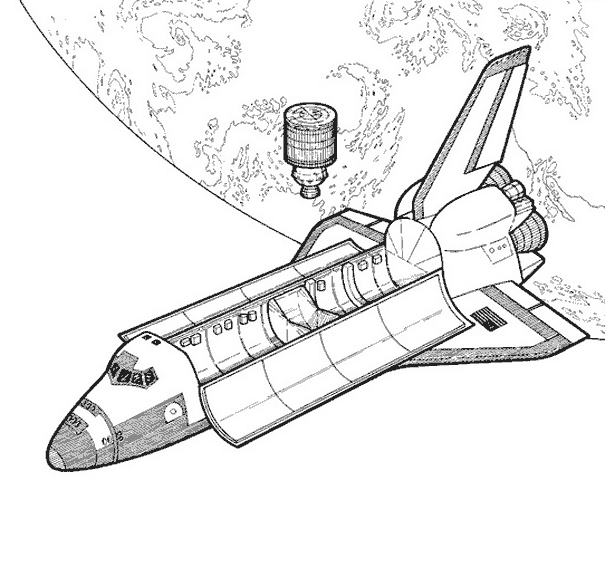 ぬりえページ: 宇宙船 (交通機関) #140298 - 無料の印刷可能なぬりえページ
