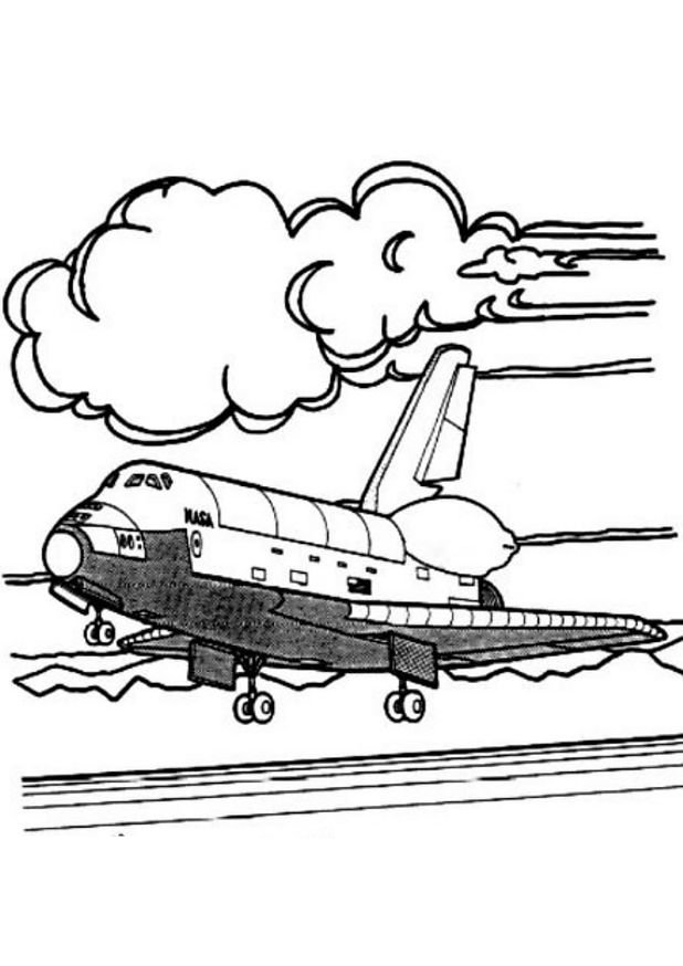 ぬりえページ: 宇宙船 (交通機関) #140306 - 無料の印刷可能なぬりえページ