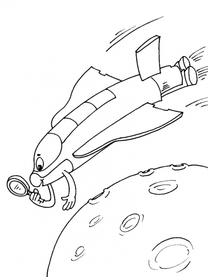 ぬりえページ: 宇宙船 (交通機関) #140326 - 無料の印刷可能なぬりえページ