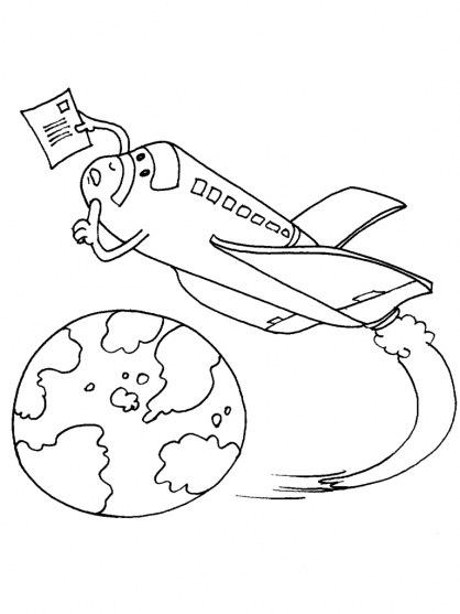 ぬりえページ: 宇宙船 (交通機関) #140331 - 無料の印刷可能なぬりえページ