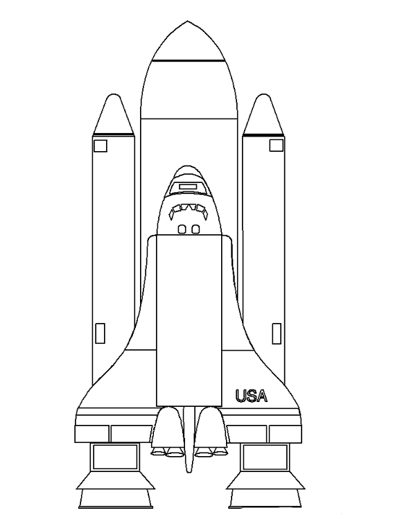 ぬりえページ: 宇宙船 (交通機関) #140337 - 無料の印刷可能なぬりえページ