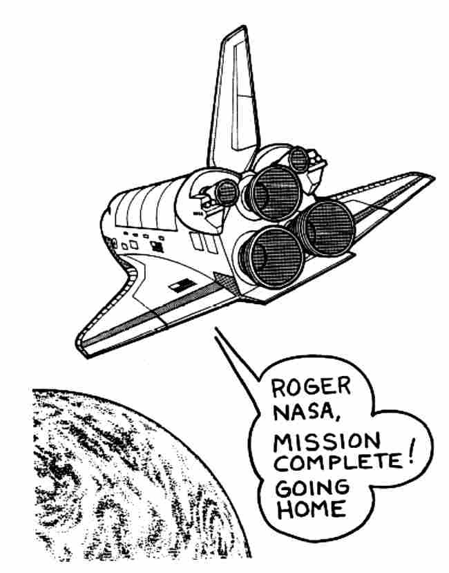 ぬりえページ: 宇宙船 (交通機関) #140339 - 無料の印刷可能なぬりえページ
