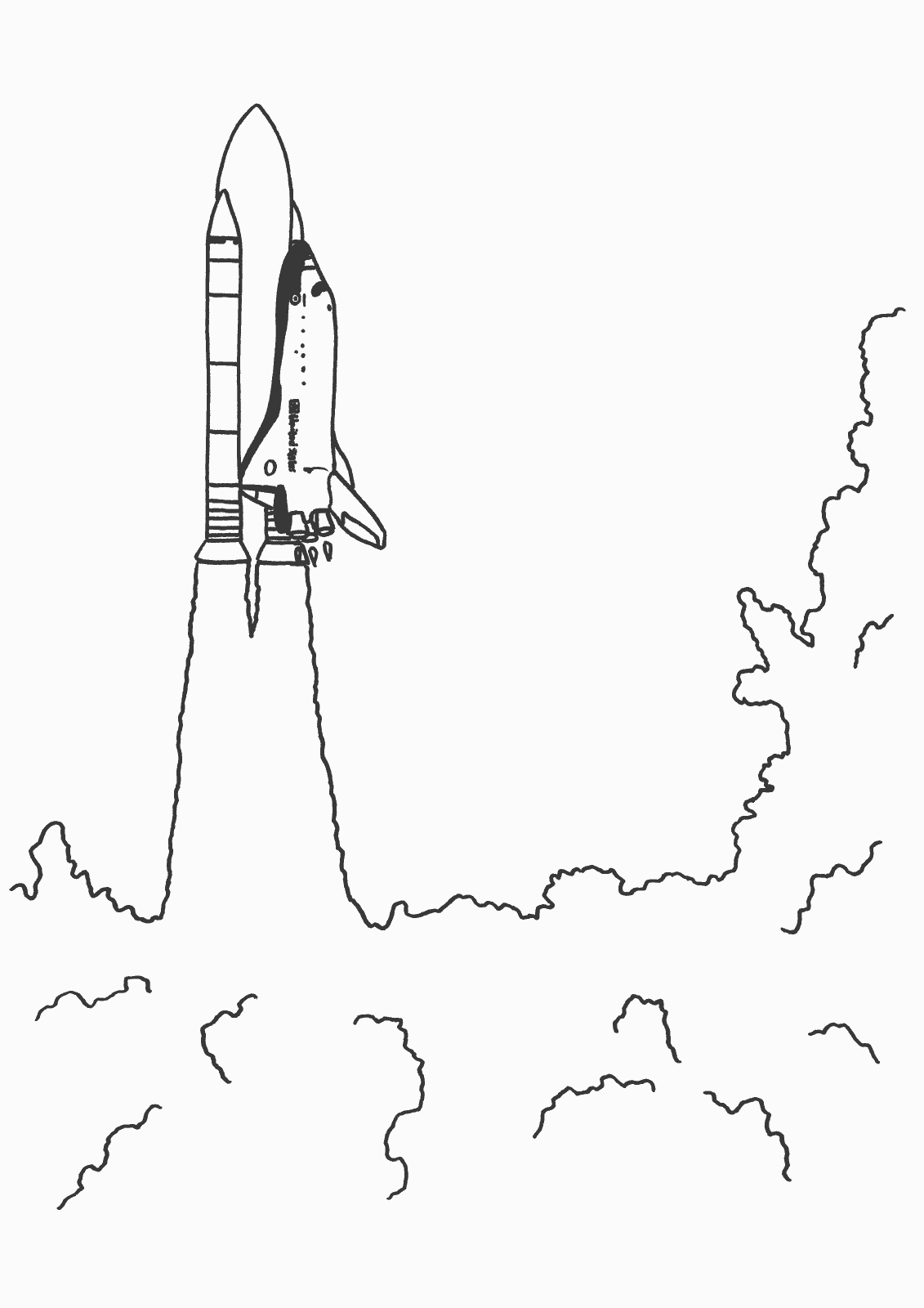ぬりえページ: 宇宙船 (交通機関) #140455 - 無料の印刷可能なぬりえページ