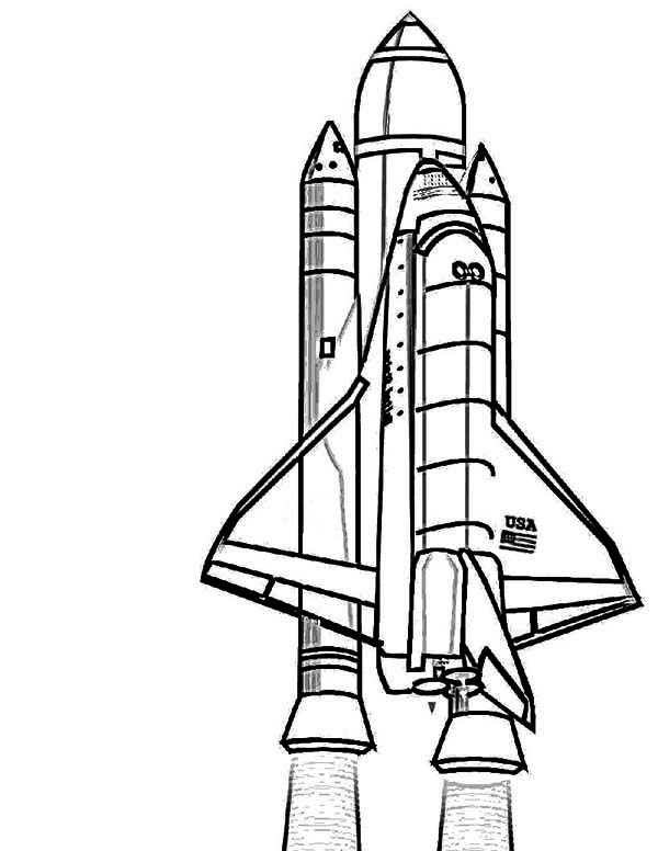 ぬりえページ: 宇宙船 (交通機関) #140489 - 無料の印刷可能なぬりえページ