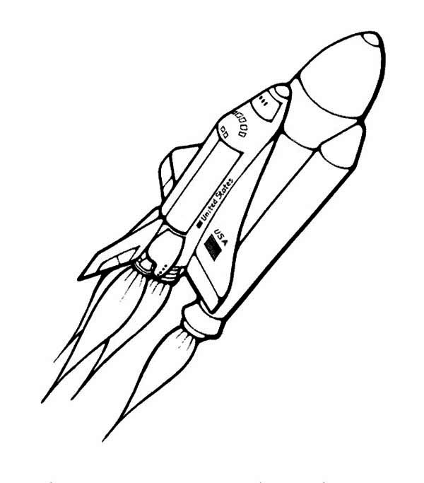 ぬりえページ: 宇宙船 (交通機関) #140494 - 無料の印刷可能なぬりえページ