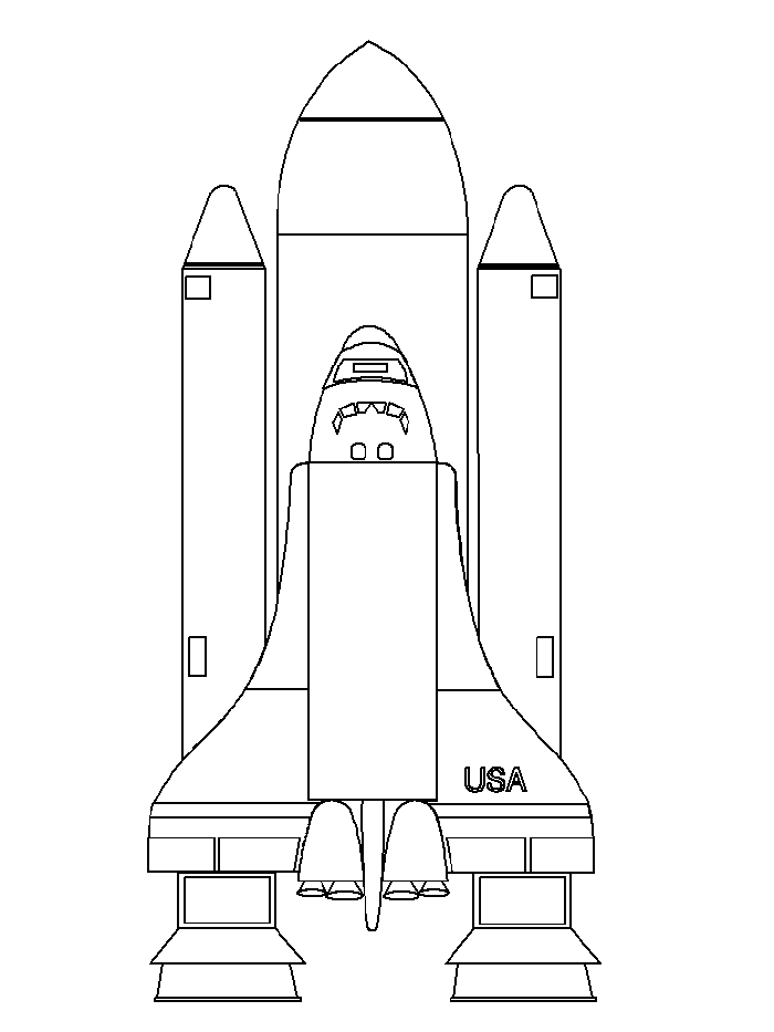 ぬりえページ: 宇宙船 (交通機関) #140499 - 無料の印刷可能なぬりえページ