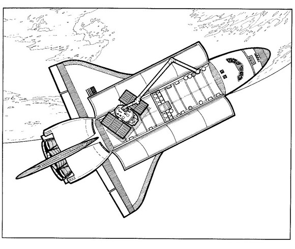 ぬりえページ: 宇宙船 (交通機関) #140508 - 無料の印刷可能なぬりえページ