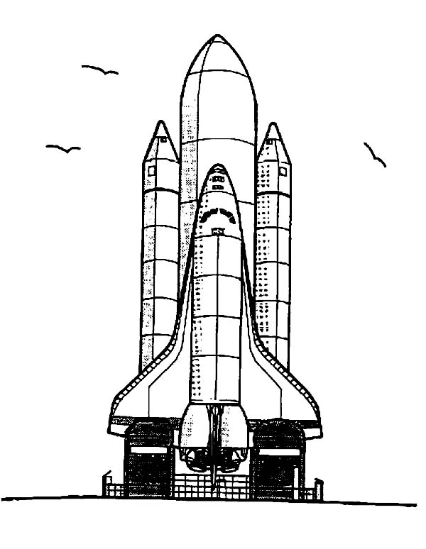 ぬりえページ: 宇宙船 (交通機関) #140520 - 無料の印刷可能なぬりえページ