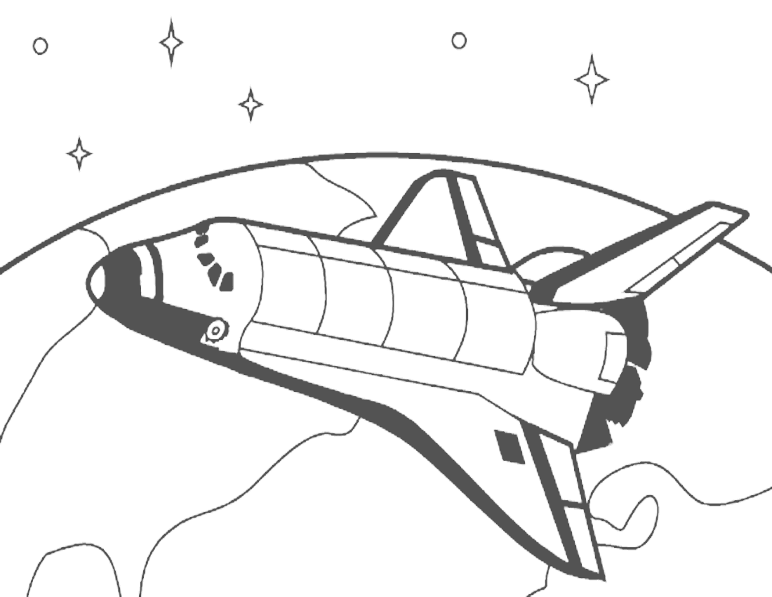 ぬりえページ: 宇宙船 (交通機関) #140536 - 無料の印刷可能なぬりえページ