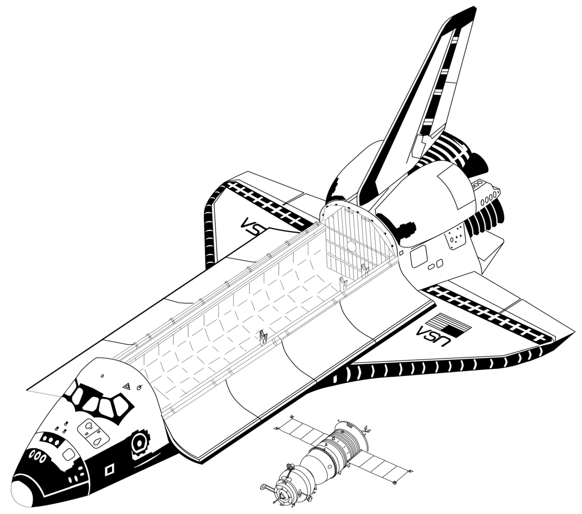 ぬりえページ: 宇宙船 (交通機関) #140552 - 無料の印刷可能なぬりえページ