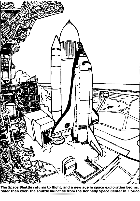 ぬりえページ: 宇宙船 (交通機関) #140564 - 無料の印刷可能なぬりえページ