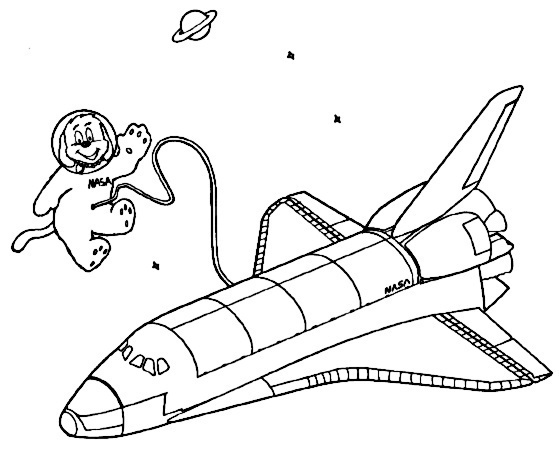 ぬりえページ: 宇宙船 (交通機関) #140616 - 無料の印刷可能なぬりえページ