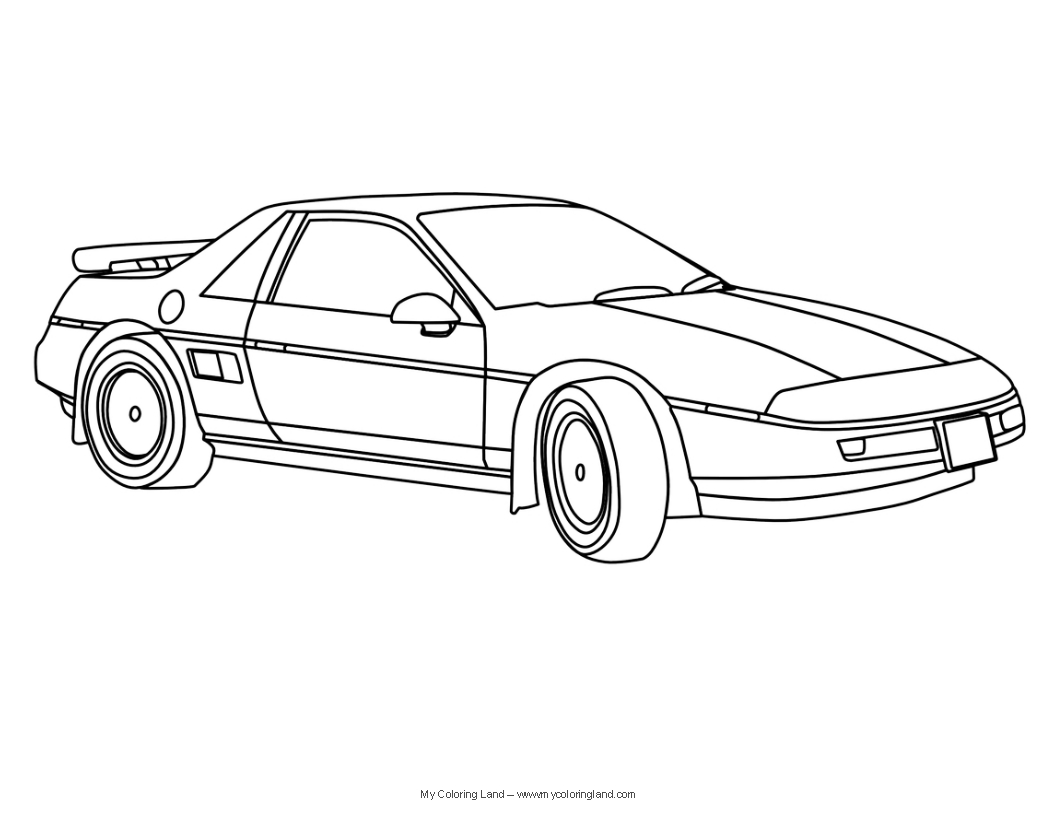 ぬりえページ: スポーツカー・チューニング (交通機関) #146928 - 無料の印刷可能なぬりえページ