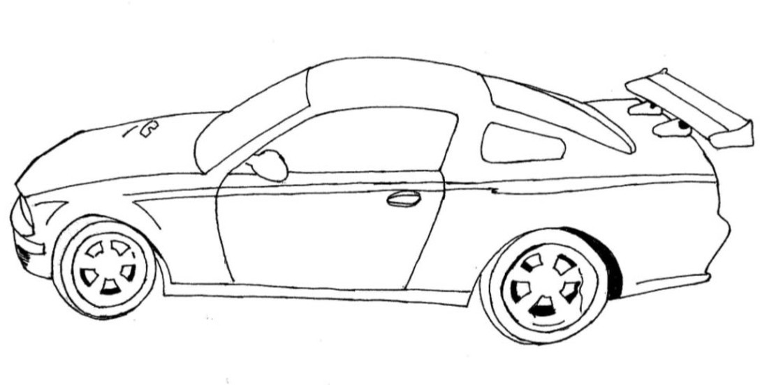 ぬりえページ: スポーツカー・チューニング (交通機関) #146941 - 無料の印刷可能なぬりえページ