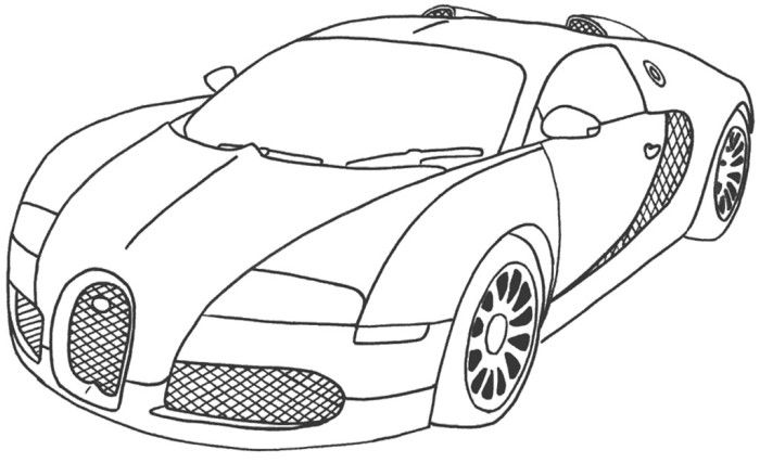 ぬりえページ: スポーツカー・チューニング (交通機関) #146960 - 無料の印刷可能なぬりえページ