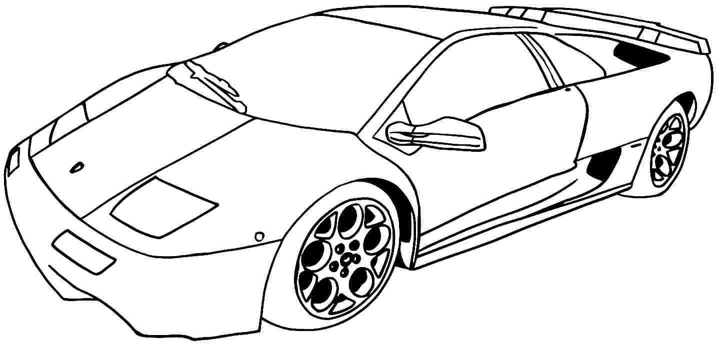 ぬりえページ: スポーツカー・チューニング (交通機関) #146977 - 無料の印刷可能なぬりえページ