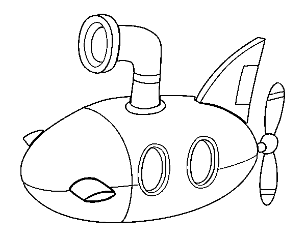 ぬりえページ: 潜水艦 (交通機関) #137704 - 無料の印刷可能なぬりえページ